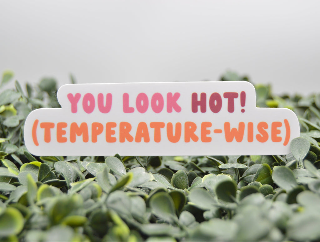 You Look Hot! Temperature-Wise! Sticker