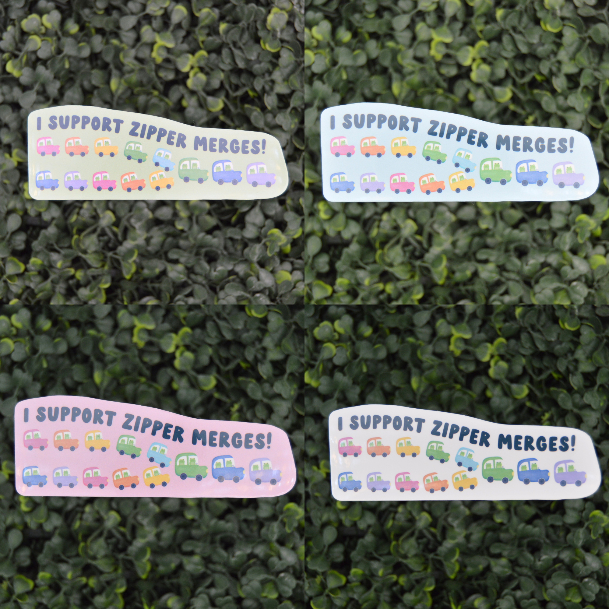 I Support Zipper Merges! Sticker